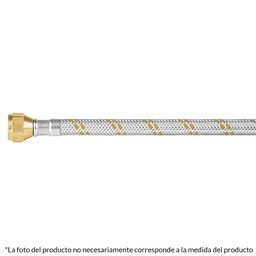[49516] Manguera para gas, acero inox, 3/8' x 3/8', 150 cm, Foset