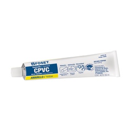 [49565] Cemento amarillo p/CPVC en tubo de 50 ml, baja presion,Foset