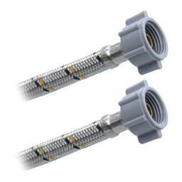 [CFA55] Conector Flexible Para Lav - Freg 1/2" AM X 1/2" AM X 55 CM Acero Inox. Plomacy (CFA55)