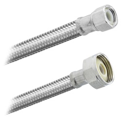 [3598] FamaFlex Premium Para Sanitario 3/8" COMP X 7/8" FIP X 55cm.-22"  (3598)
