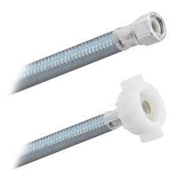 [3851] FamaFlex Poliacero Para Sanitario 3/8" COMP x 7/8" AM x 30cm.-12"   (3851)