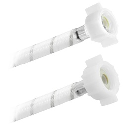 [3866] FamaFlex Poli-Acetal Para Sanitario 1/2" AM x 7/8" AM x 50cm.- 20"  (3866)