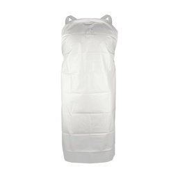 [ECO-1155BLBIO] MANDIL BIODEGRADABLE BIOTOUGH BLANCO