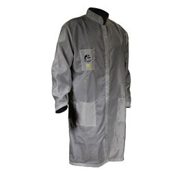 [ECO-5000GR2XG] BATA ANTIESTATICA ECOFRIENDLY GRIS TALLA DOBLE EXTRA GRANDE.
