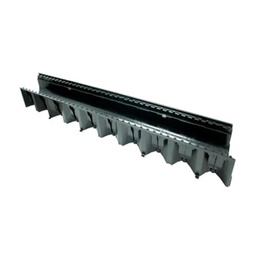 [48CHP] CANAL HEXALINE D/PLAST NEGRO 1 MT.