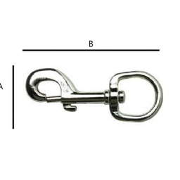 [C-00855] BANDOLA C/GANCHO NIQUELADO 3/8" (PRECIO X PIEZA - EMPAQUE GRANEL)