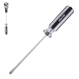 [DS-0130] DESARMADOR PLANO 1/4 X 6" MANGO PVC ASME-B107.600 (CAJA C/6 PZAS - PRECIO X PIEZA)