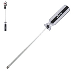 [DS-0135] DESARMADOR PLANO 1/4 X 8" MANGO PVC ASME-B107.600 (CAJA C/6 PZAS - PRECIO X PIEZA)